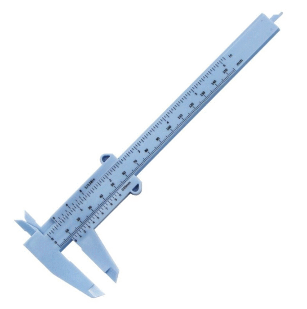 White-colored Plastic Vernier Caliper 150mm
