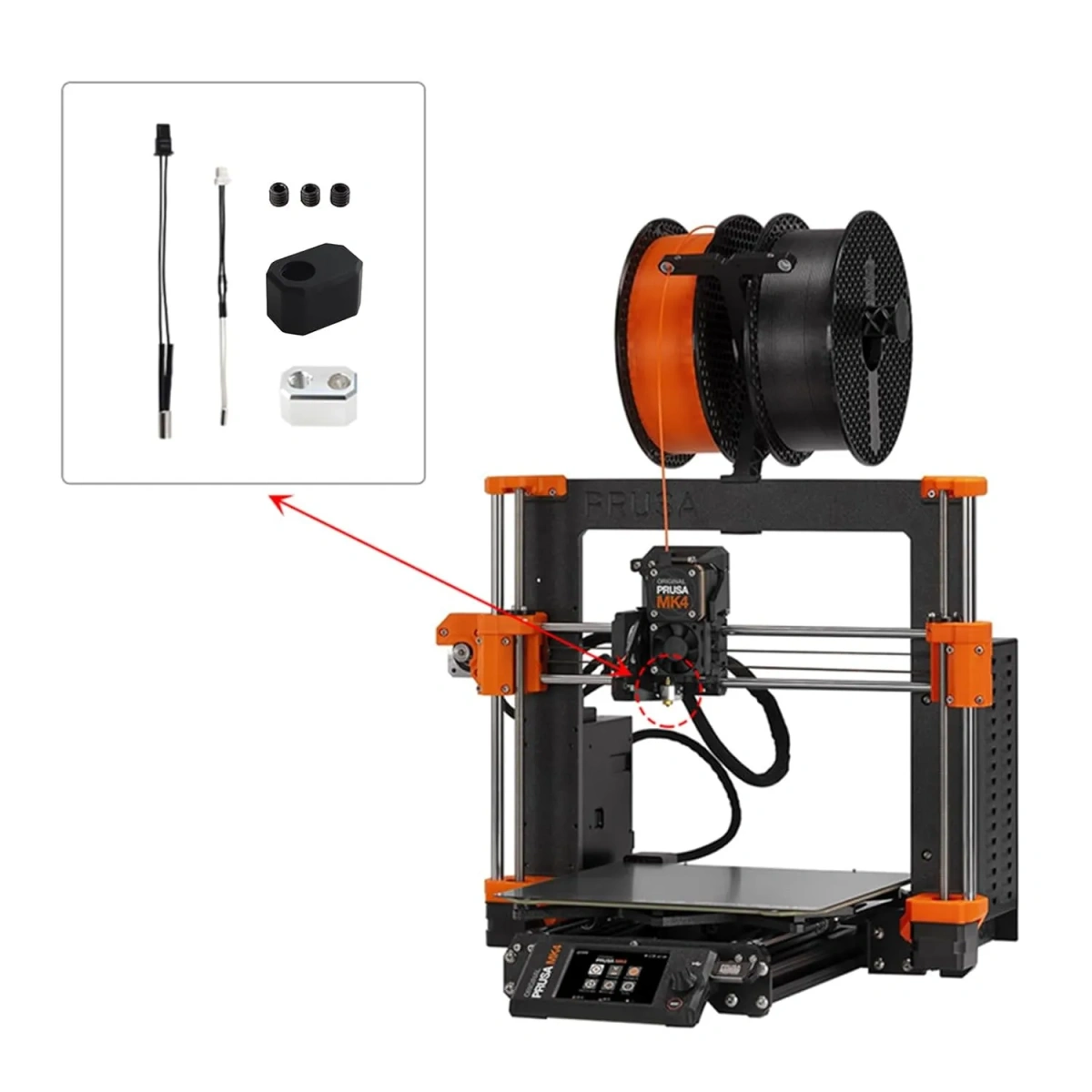 heating block kit for Prusa i3 MK4