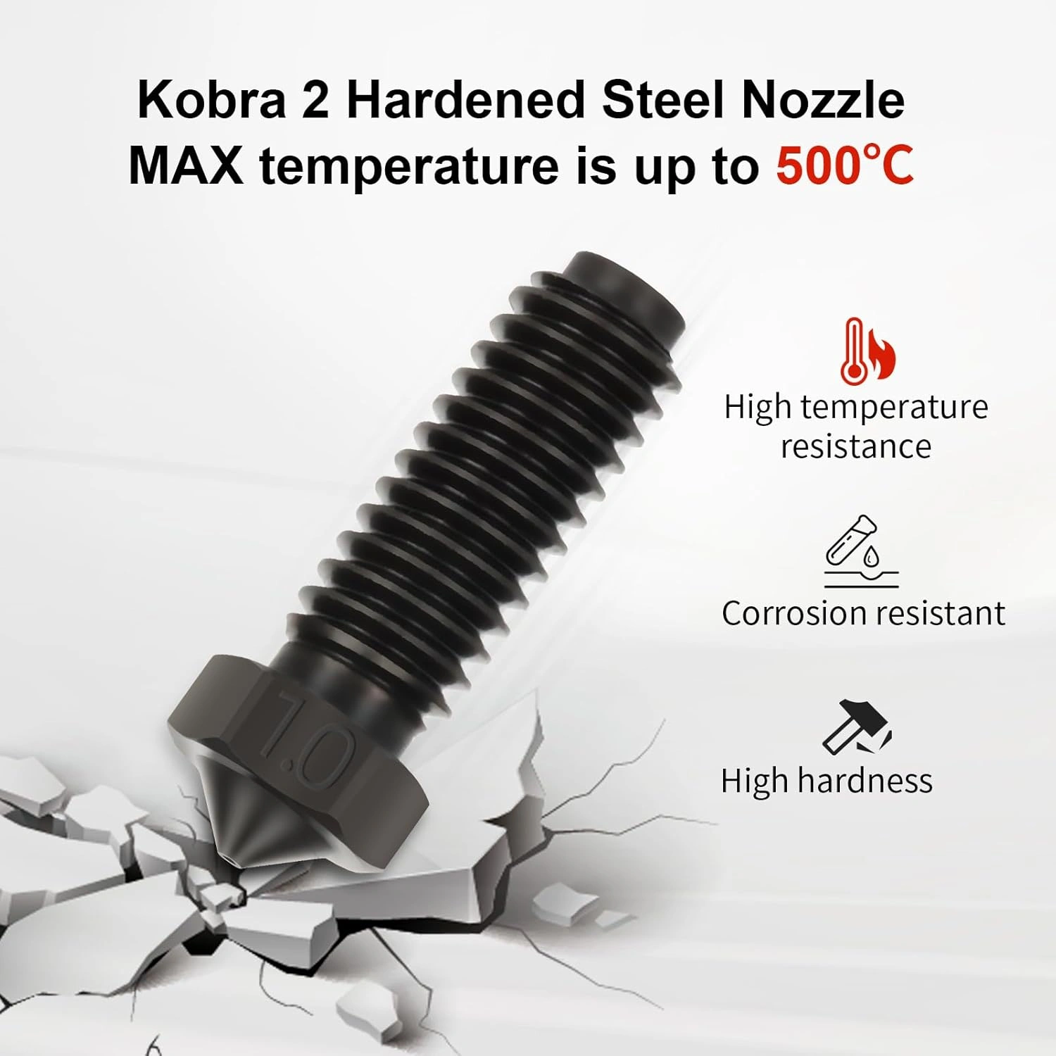 Hardened steel nozzle For Anycubic Kobra 2