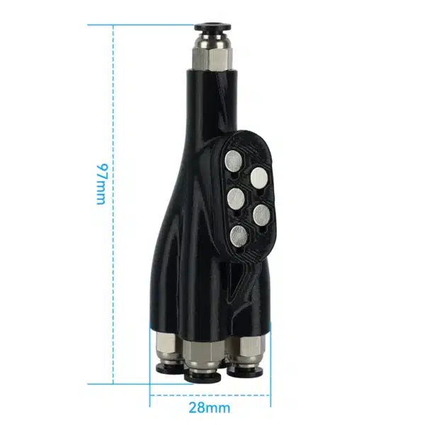 4-in-1-out transmitter AMS feeding pipe For Bambu Lab X1/X1C/P1S/P1P