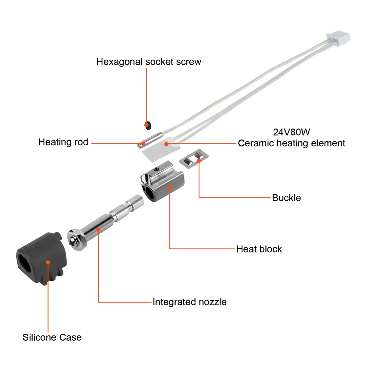 Anycubic Kobra3 max Hot end heating component